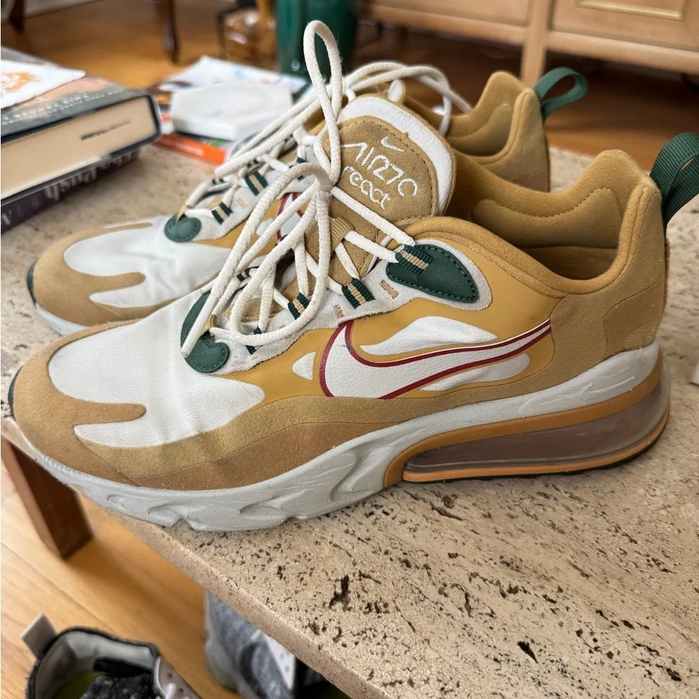 Nike Air Max 270 React Reggae Sneakers - Picture 3 of 7